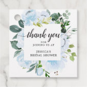 Fleur Jolie Bruidsfeest Favor Tag Bedankjes Labels (Voorkant)