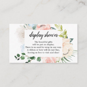 Fleur Jolie Floral Display Shower-Baby shower Informatiekaartje