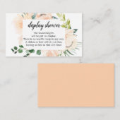 Fleur Jolie Floral Display Shower-Baby shower Informatiekaartje (Voorkant / Achterkant)
