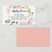 Fleur Jolie Floral Display Shower-Baby shower Informatiekaartje (Voorkant / Achterkant)
