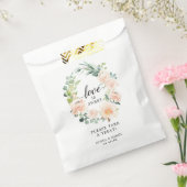 Fleur Jolie Floral Favor Bag Love is Sweet Bedankzakje (Gezegeld)