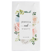 Fleur Jolie Floral Hotel Wedding Gift Bag Klein Cadeauzakje (Achterkant)