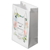 Fleur Jolie Floral Hotel Wedding Gift Bag Klein Cadeauzakje (Achterkant Gekanteld)