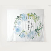 Fleur Jolie Mooie Bloemige Bruidsachtergrond Wandkleed (Voorkant (horizontaal))