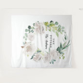 Fleur Jolie Mooie Bloemige Bruidsachtergrond Wandkleed (Voorkant (horizontaal))