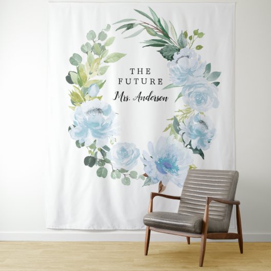 Fleur Jolie Pretty Floral Bruidsbackdrop Wandkleed (In situ)