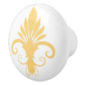 Fleur Lily Gold Keramische Knop (Rechts)