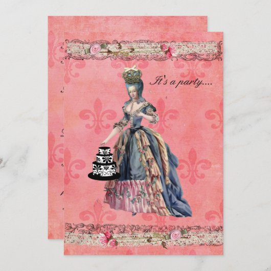 Fleur Marie Uitnodiging (Voorkant / Achterkant)