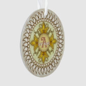 Fleur Medaillon Monogram Ornament (voorkant)