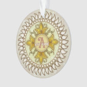 Fleur Medaillon Monogram Ornament (voorkant)