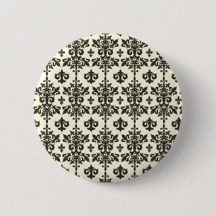 Fleur Pattern-Button Ronde Button 5,7 Cm