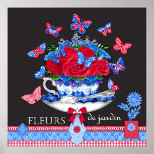 Fleur Porcelain Cup en Poster Flowers