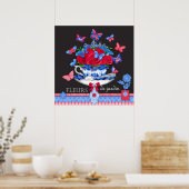 Fleur Porcelain Cup en Poster Flowers (Keuken)