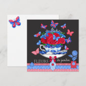 Fleur Porcelain Cup Kaart (Voorkant / Achterkant)
