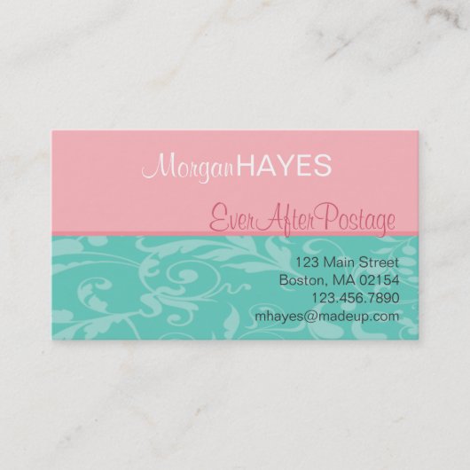 Fleur Profile Card Visitekaartje (Voorkant)