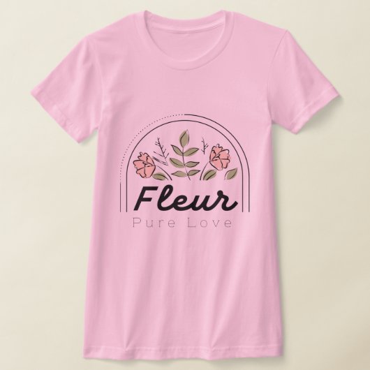 Fleur – Pure Love Bloem Logo T-shirt (Laagn)