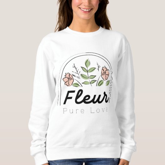 Fleur – Pure Love Bloem Logo Trui (Voorkant)