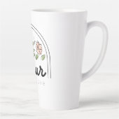 Fleur – Pure Love Bloemenlogo Latte Mok (Rechts)
