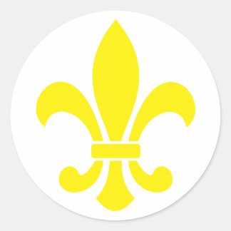 fleurdelis ronde sticker