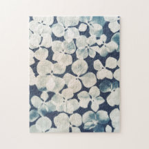 fleuri - cyanotype - bloemen van hortensia