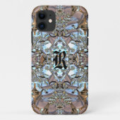 Fleurkin-Romance Monogram Case-Mate iPhone Case (Achterkant)
