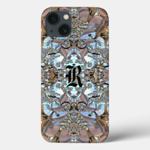 Fleurkin Romantisch Mooie Monogram iPhone 13 Hoesje