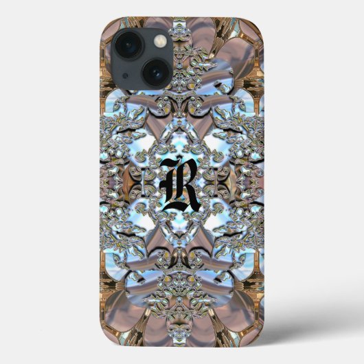 Fleurkin Romantisch Mooie Monogram Case-Mate iPhone Case (Achterkant)