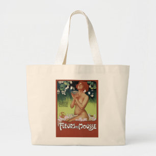Fleurs de Mousse Grote Tote Bag