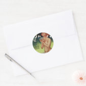Fleurs de Mousse Ronde Sticker (Envelop)