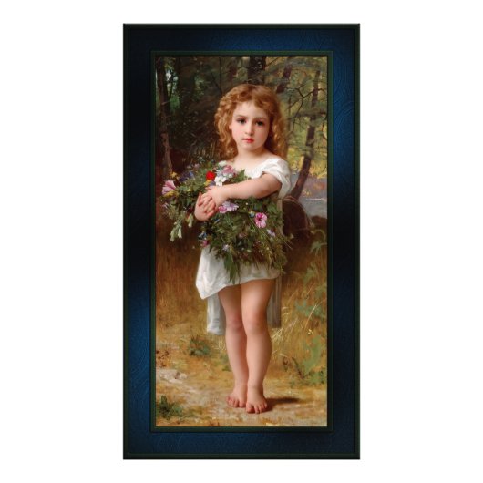 Fleurs De Printemps van William Bouguereau Foto Afdruk (Voorkant)