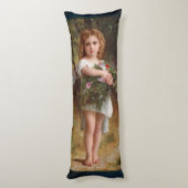 Fleurs De Printemps van William Bouguereau Lichaamskussen (Achterkant (Verticaal))