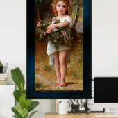 Fleurs De Printemps van William Bouguereau Poster (Thuiskantoor)