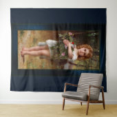 Fleurs De Printemps van William Bouguereau Wandkleed (In Situ (horizontaal))