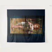 Fleurs De Printemps van William Bouguereau Wandkleed (Voorkant (horizontaal))