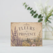 Fleurs de Provence ansichtkaart Feestdagenkaart (Staand voorkant)