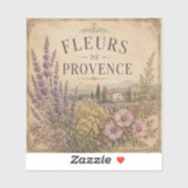 Fleurs de Provence vinyl sticker (Vel)