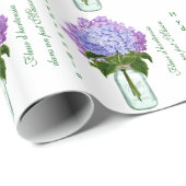 "Fleurs d'hortensia" Cadeaupapier (Rol Hoek)
