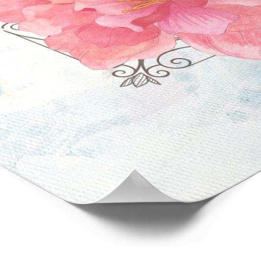 Fleurs du Jardin Poster (Hoek)