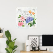 Fleurs du Jardin Poster (Thuiskantoor)