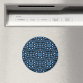 Fleurs en Bleu..... Magneet (Insitu (Vaatwasser))