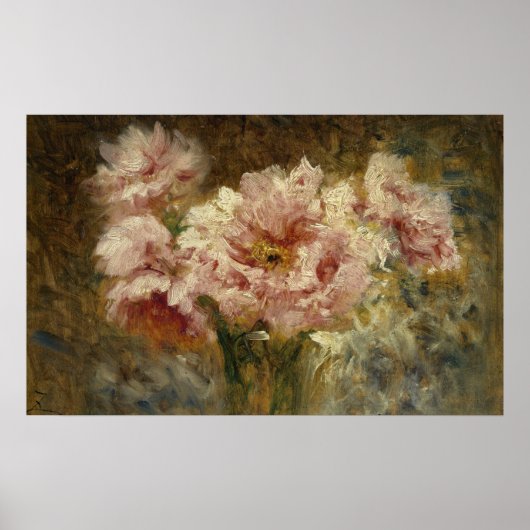 Fleurs - Félix Ziem Poster (Voorkant)