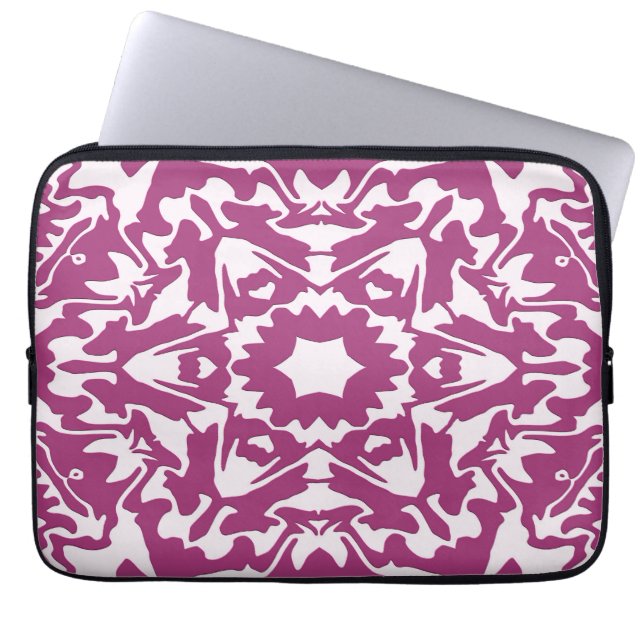 Fleurs & Gargoyles.... Laptop Sleeve (Voorkant)