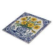 Fleurs jaunes 4 tegeltje (Zijkant)