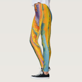 "Fleurs Tranquilles" Breed landschap Provence Leggings