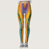 "Fleurs Tranquilles" Breed landschap Provence Leggings (Voorkant)