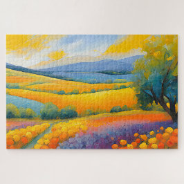 "Fleurs Tranquilles" Breed landschap Provence Legpuzzel