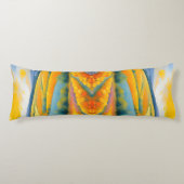 "Fleurs Tranquilles" Breed landschap Provence Lichaamskussen (Voorkant)