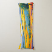 "Fleurs Tranquilles" Breed landschap Provence Lichaamskussen (Voorkant Verticaal)