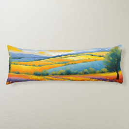 "Fleurs Tranquilles" Breed landschap Provence Lichaamskussen