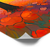 "Fleurs Tranquilles" Breed landschap Provence Poster (Hoek)